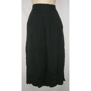 HUNTERS RUN Vintage Black Sz Medium Casual or Dress Pull On Midi Skirt Pockets